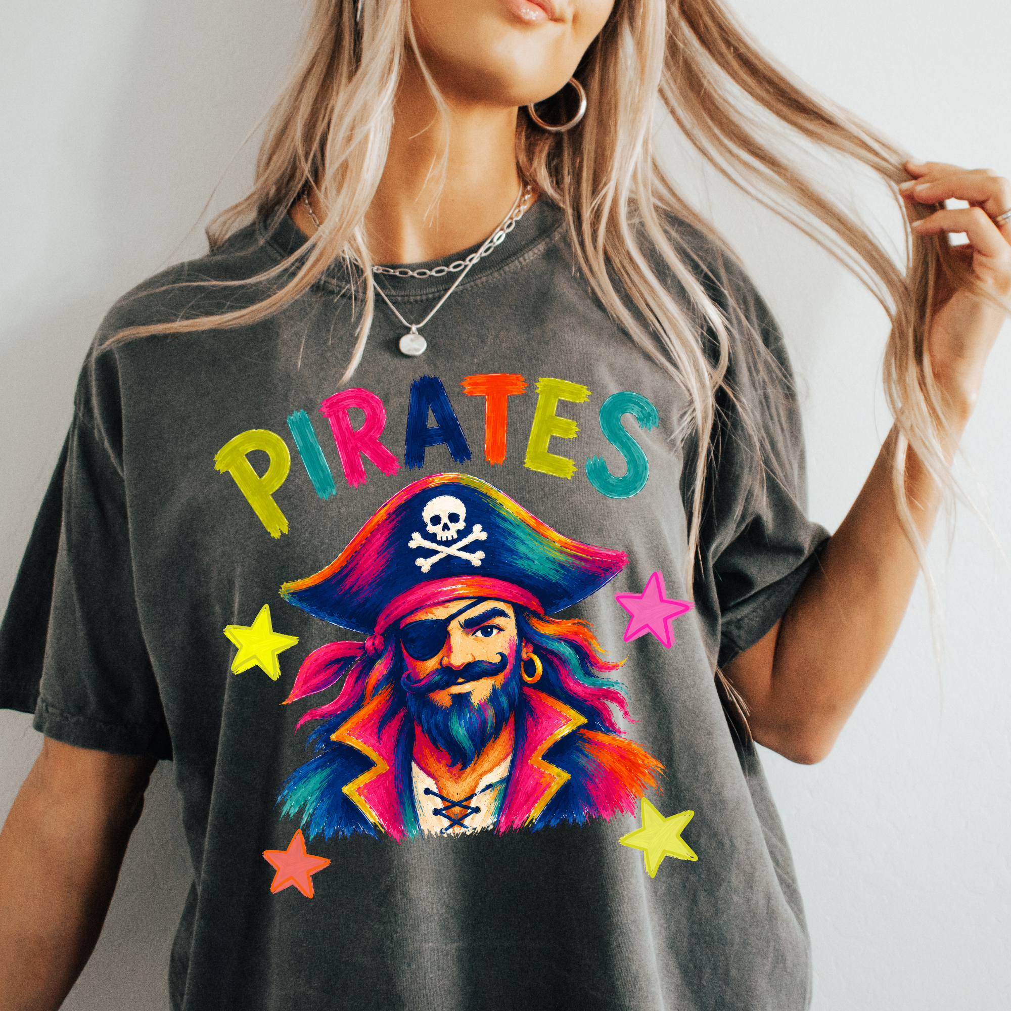 Vibrant and Bold Pirates Mascot PNG Digital Download