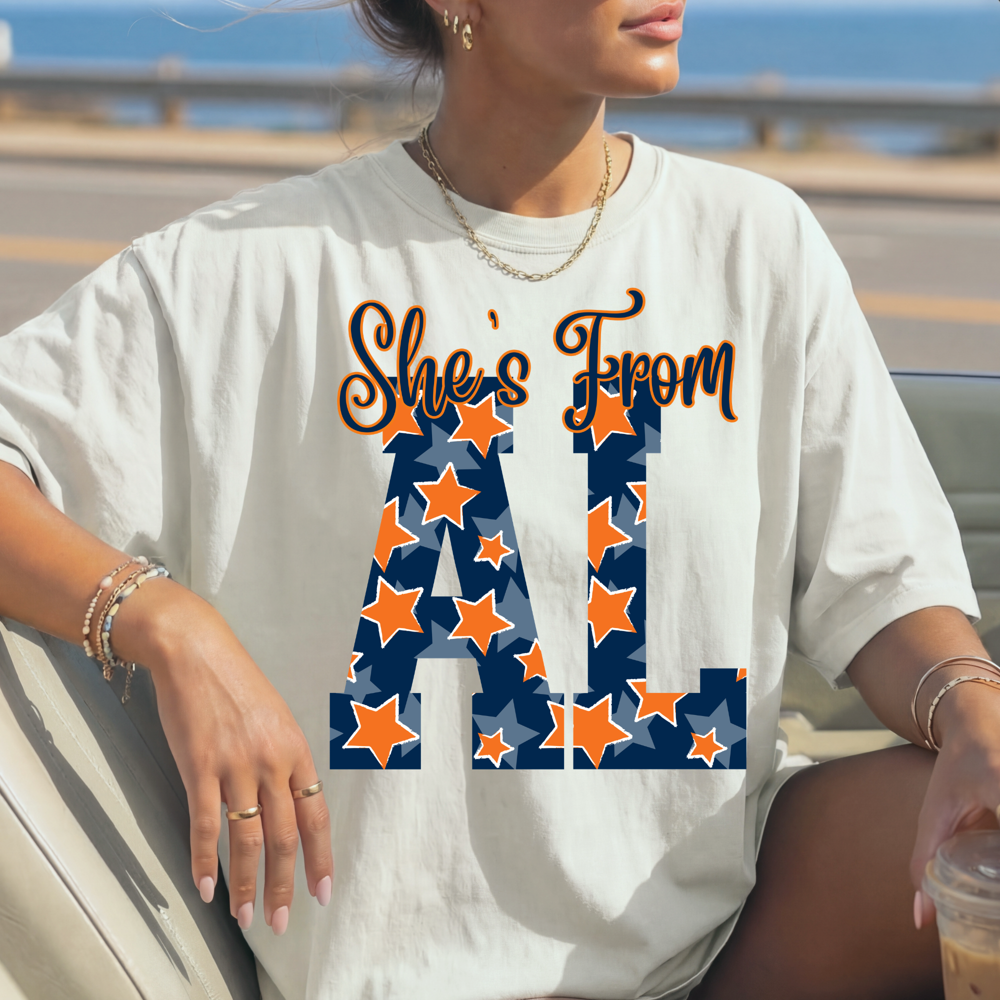 She’s From AL PNG – Bold Southern Star Design
