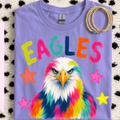 Colorful Eagle Mascot PNG Digital Download