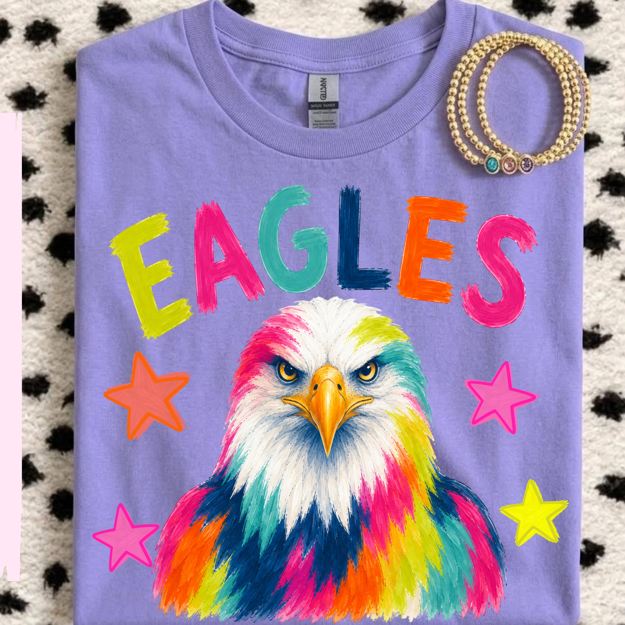 Colorful Eagle Mascot PNG Digital Download