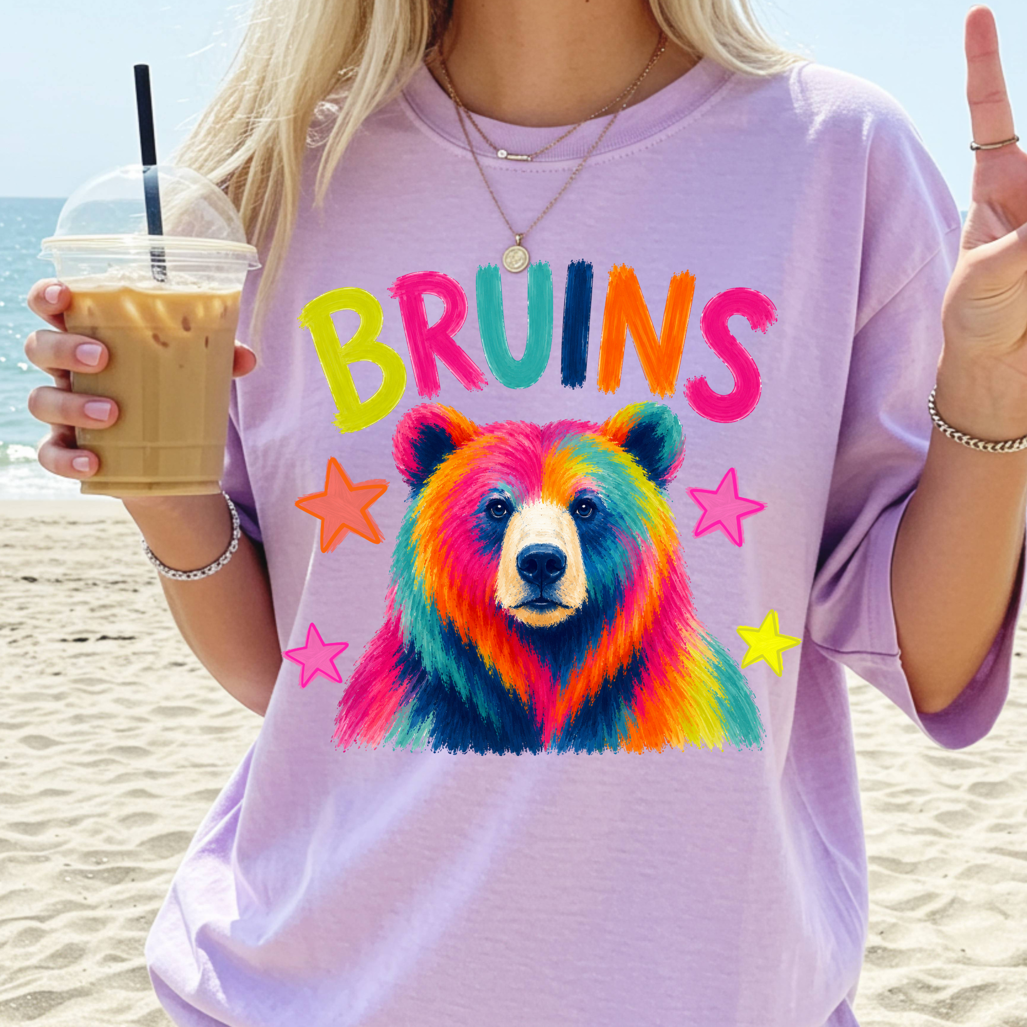 Bold Bear Bruins Mascot PNG Digital Download