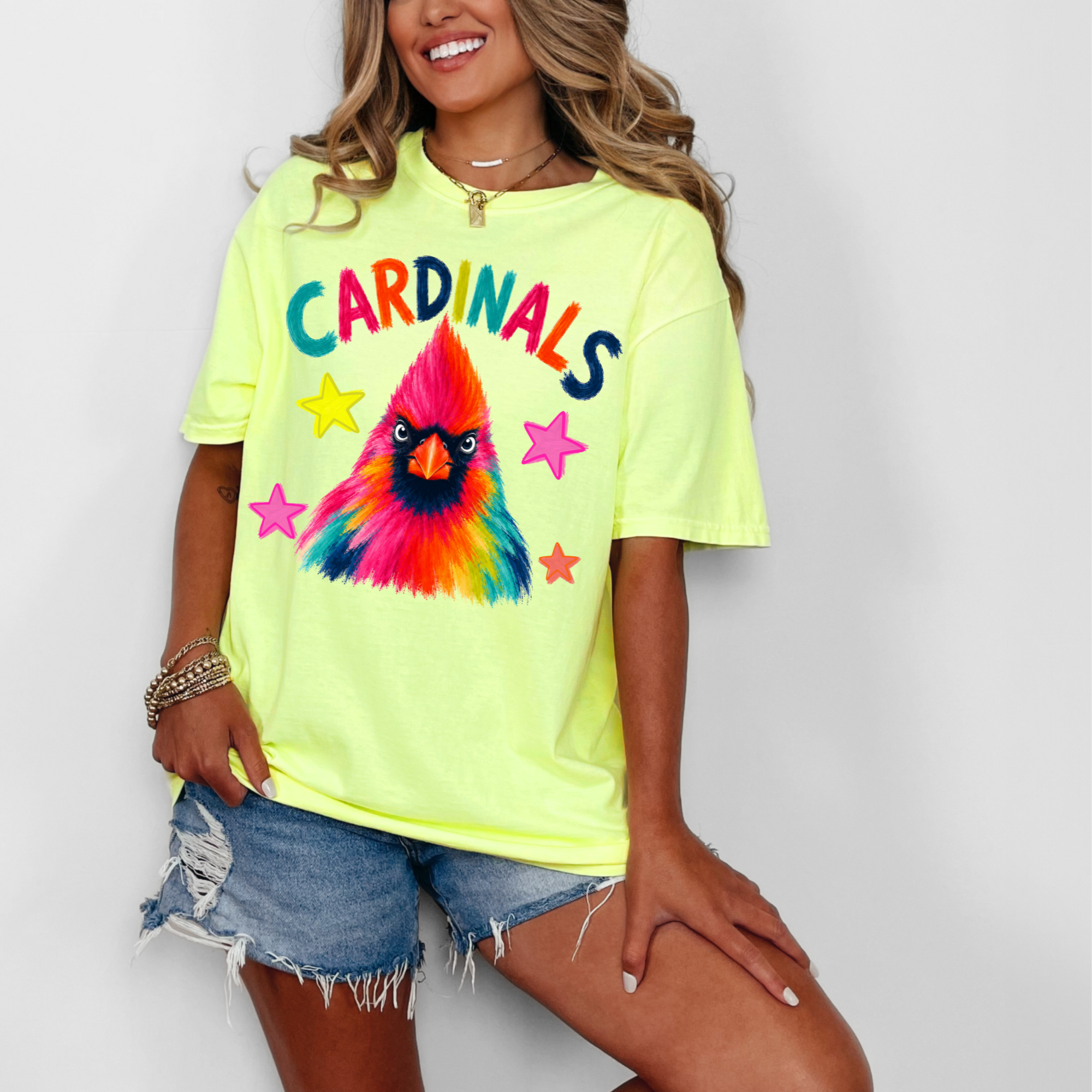 Bold and Beautiful Cardinal Mascot PNG Digital Download