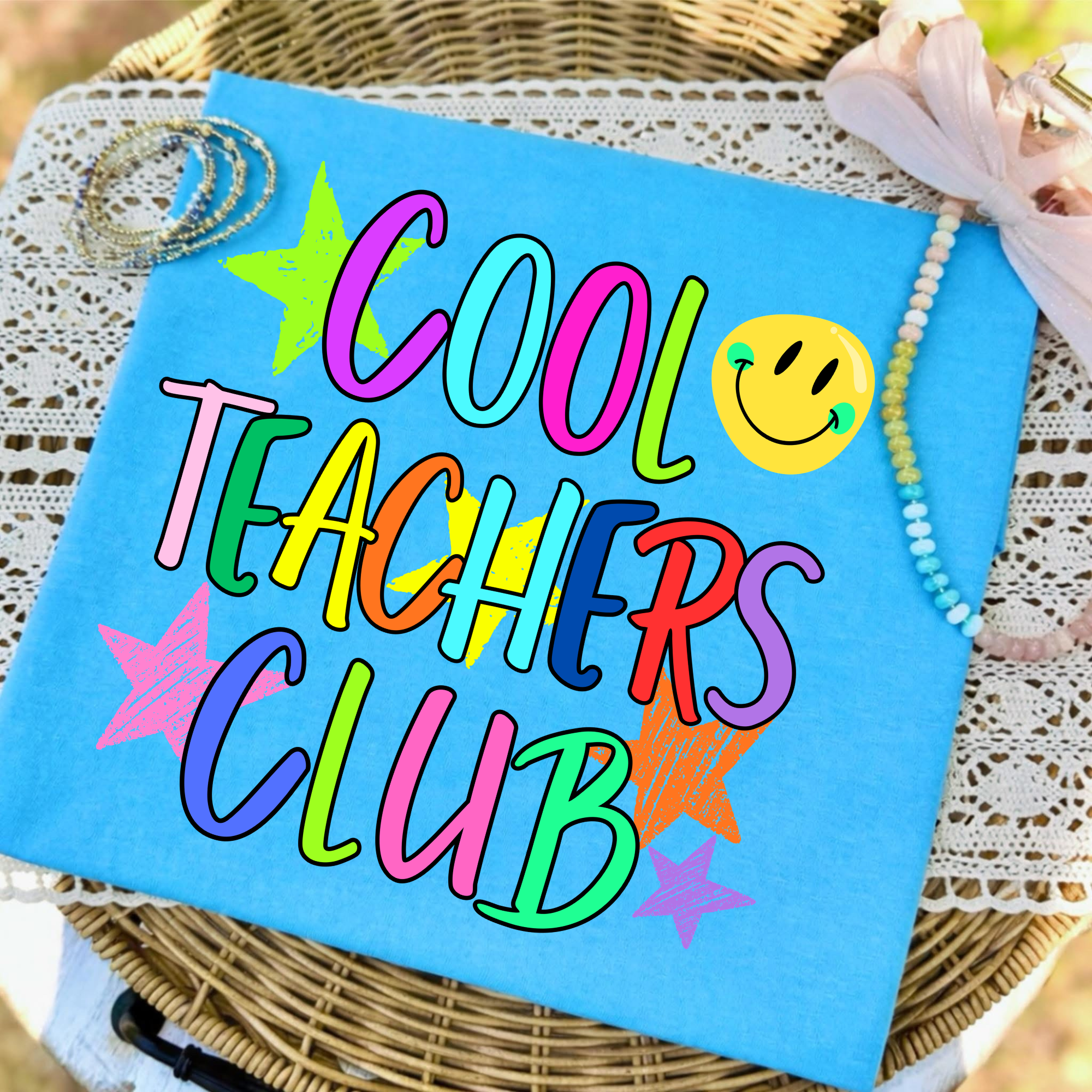 Cool Teachers Club colorful PNG