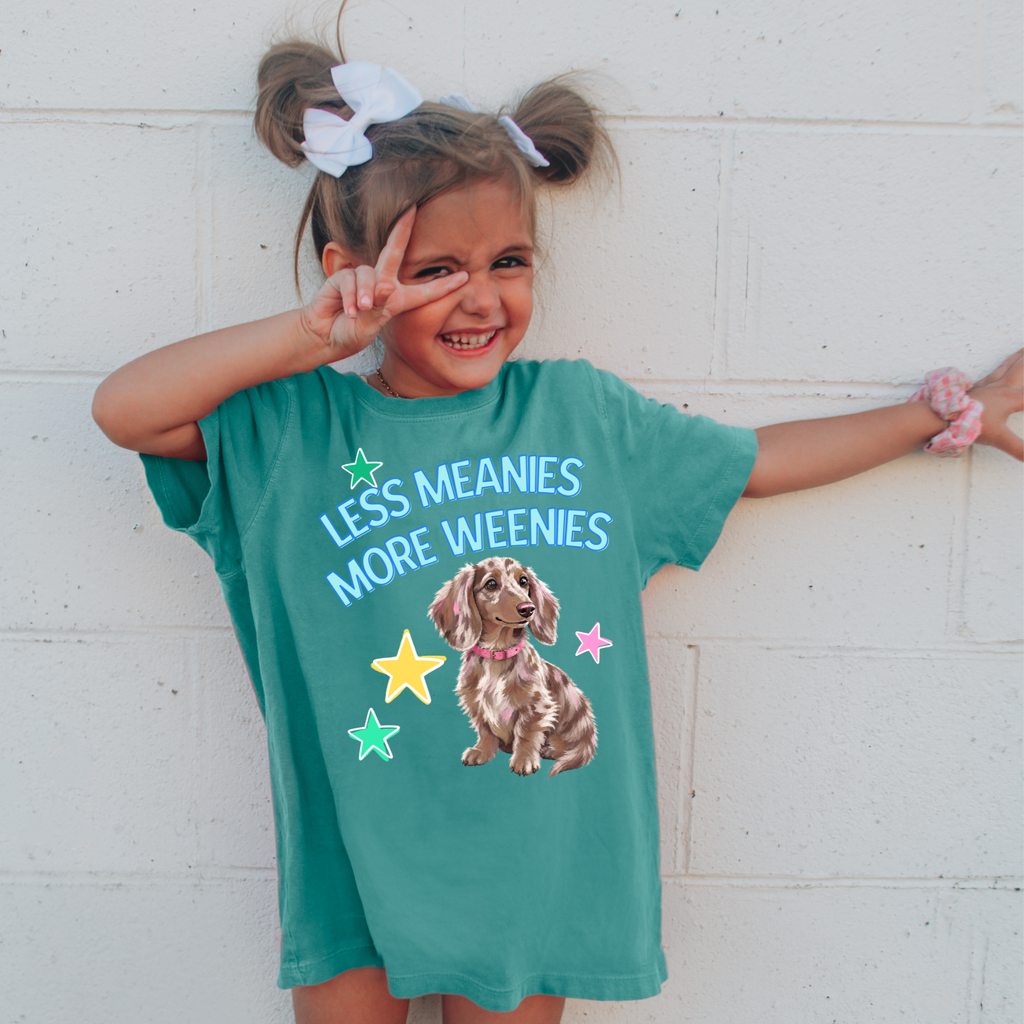 Less Meanies More Weenies Cute Dachshund PNG Digital Download