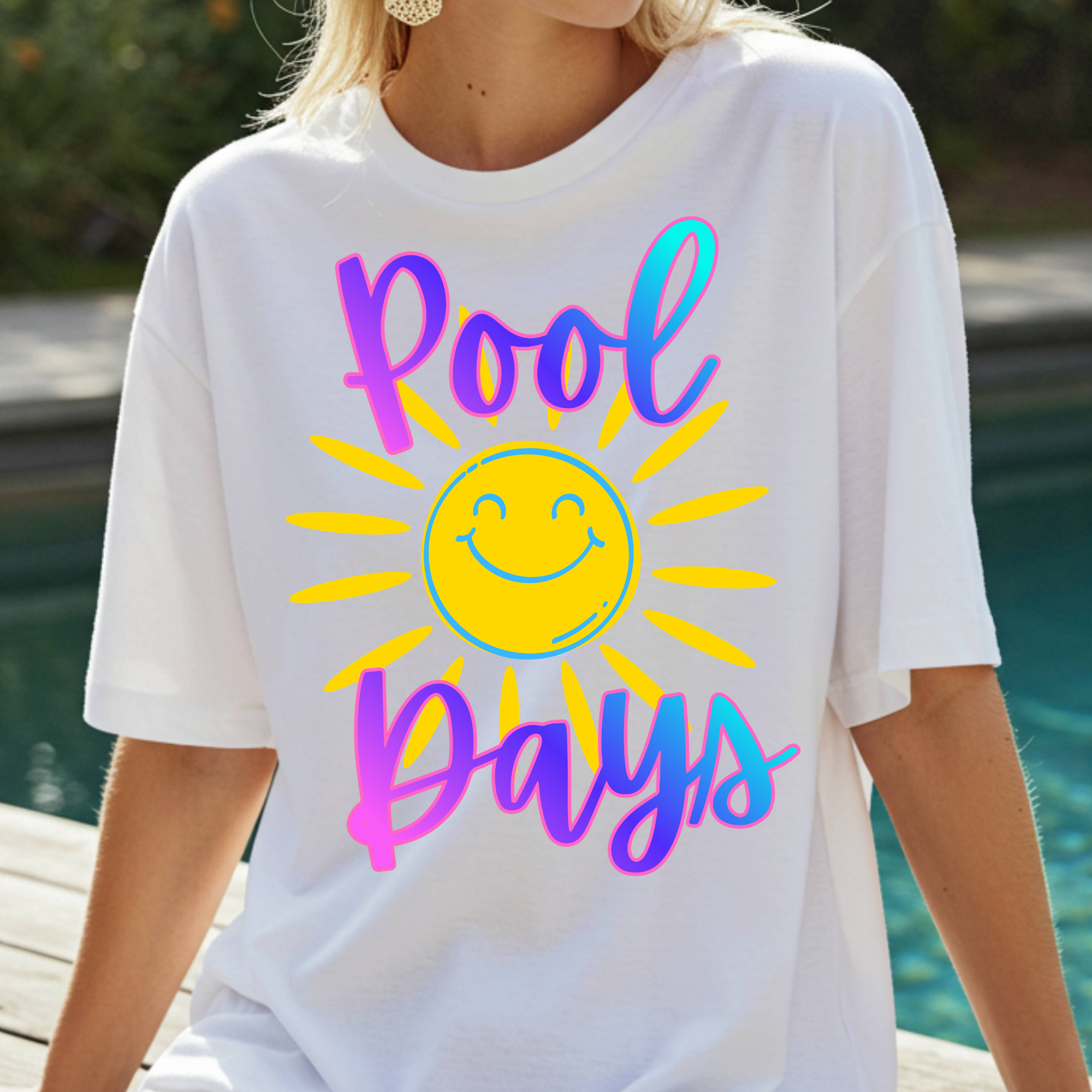 Pool Days Sunny PNG