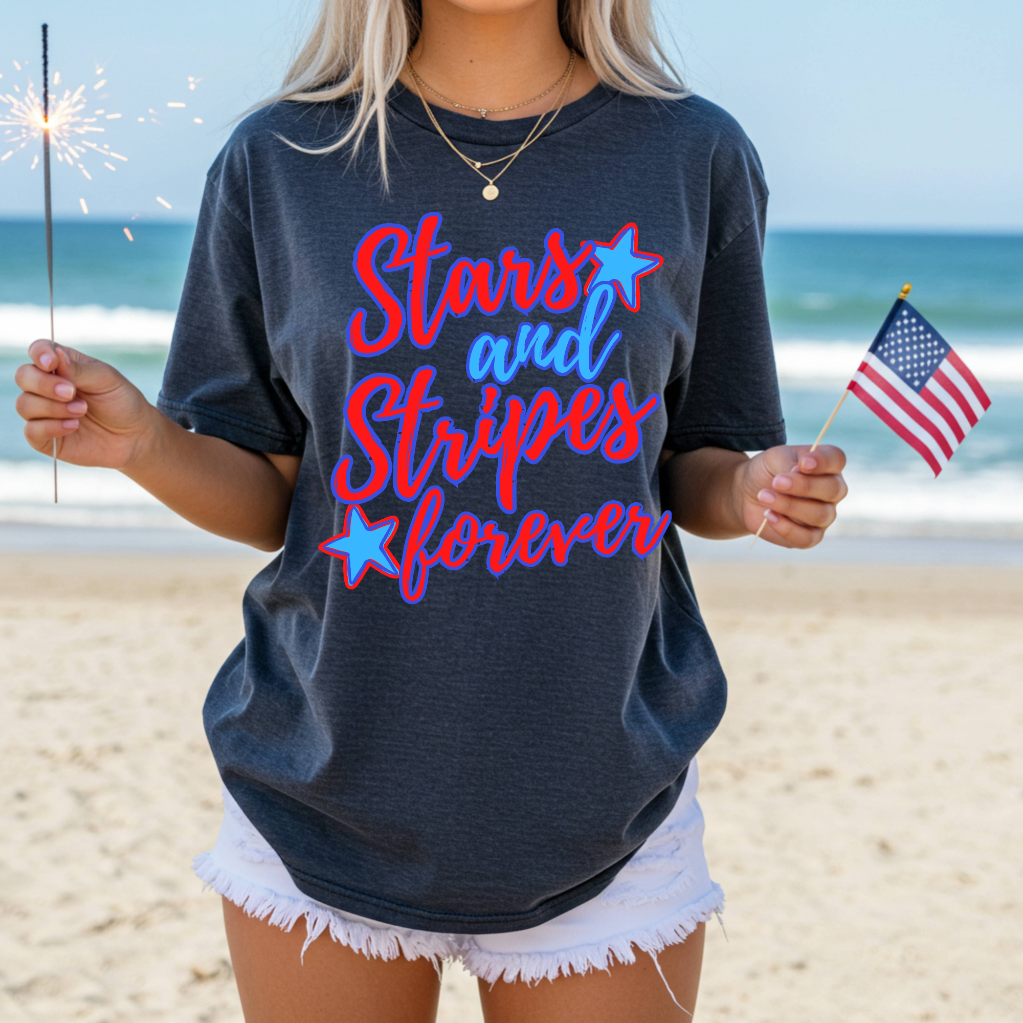 Stars and Stripes Forever 4th of July PNG