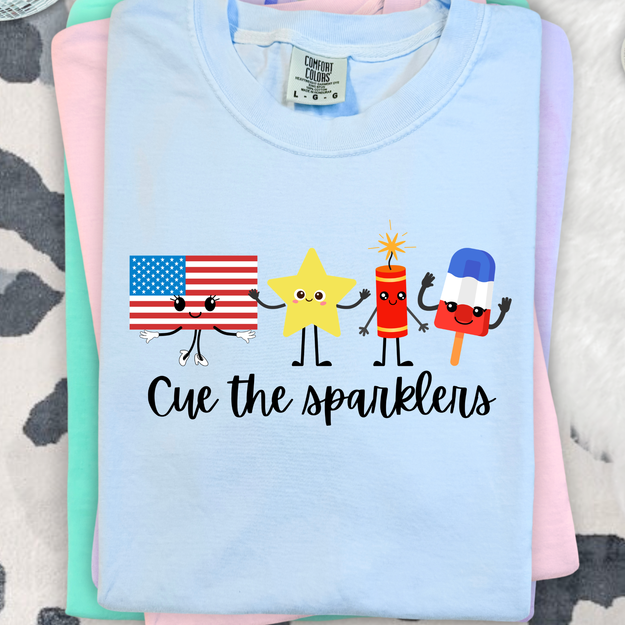 Cut The Sparklers Cute 4th Of July PNG