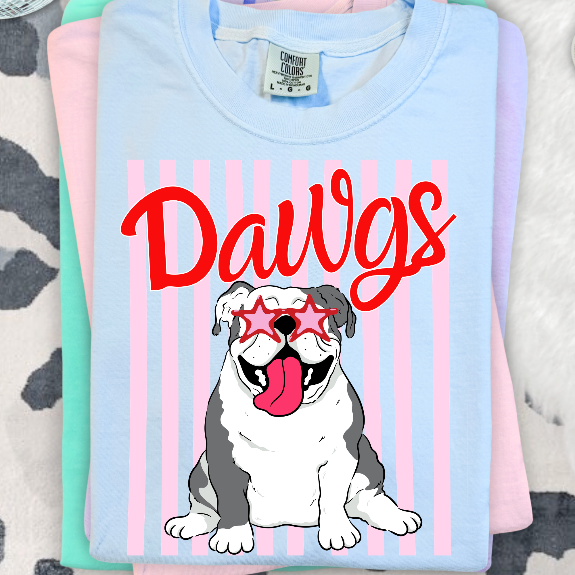 Dawgs Bulldog stripes PNG