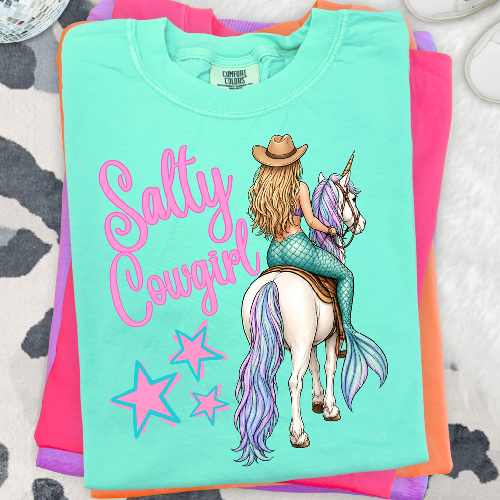 Salty Cowgirl-Mermaid PNG