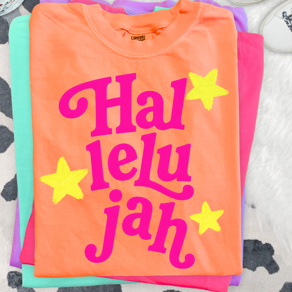 Hallelujah bright PNG Digital Download