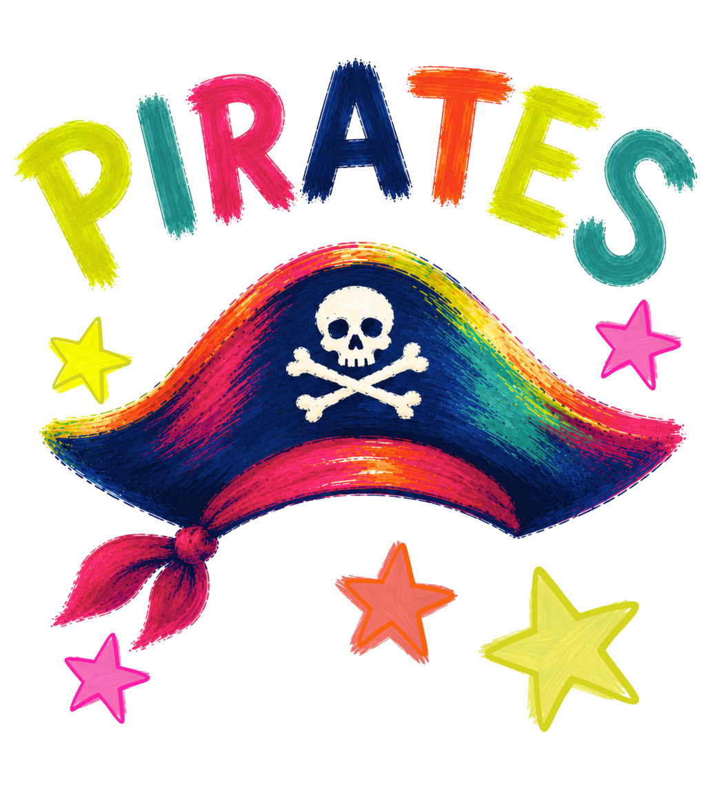 Colorful Pirates Mascot PNG Digital Download