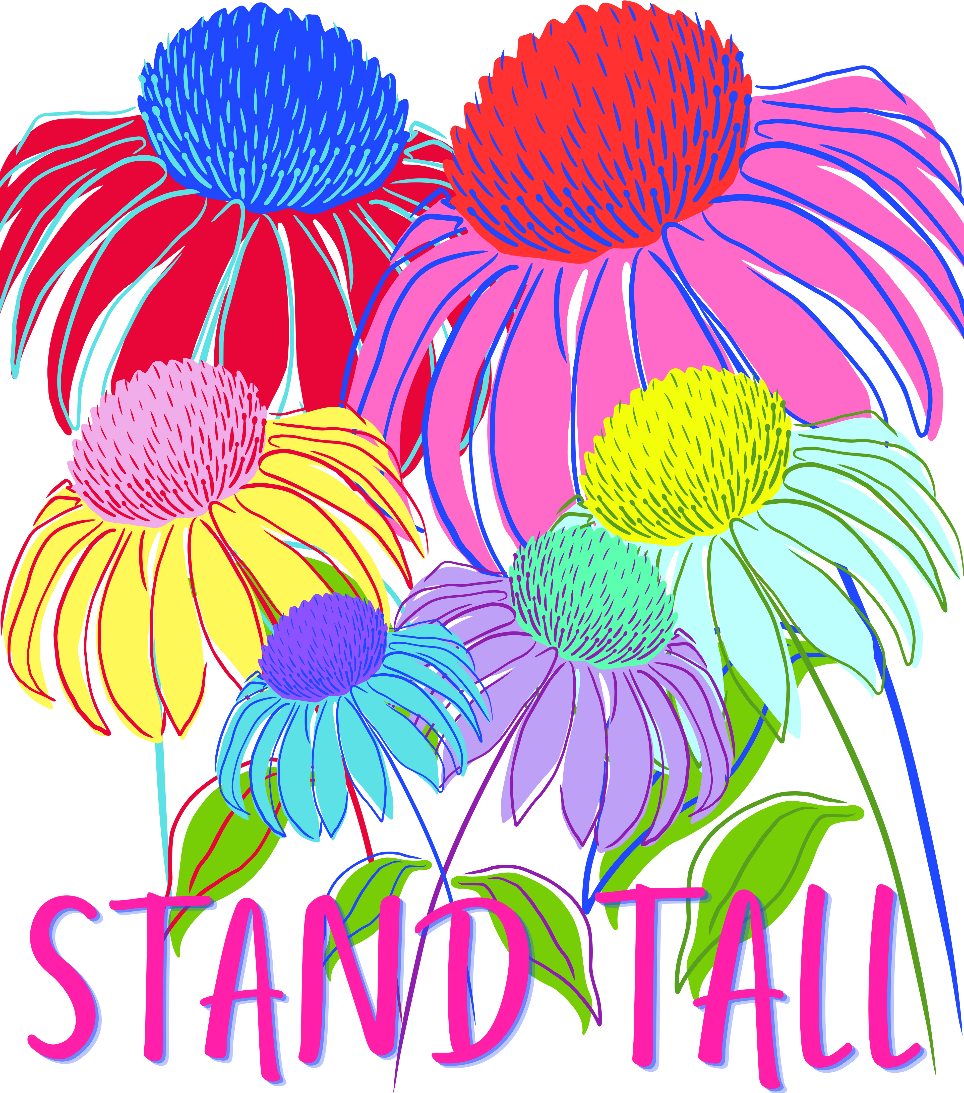 Stand Tall Floral PNG