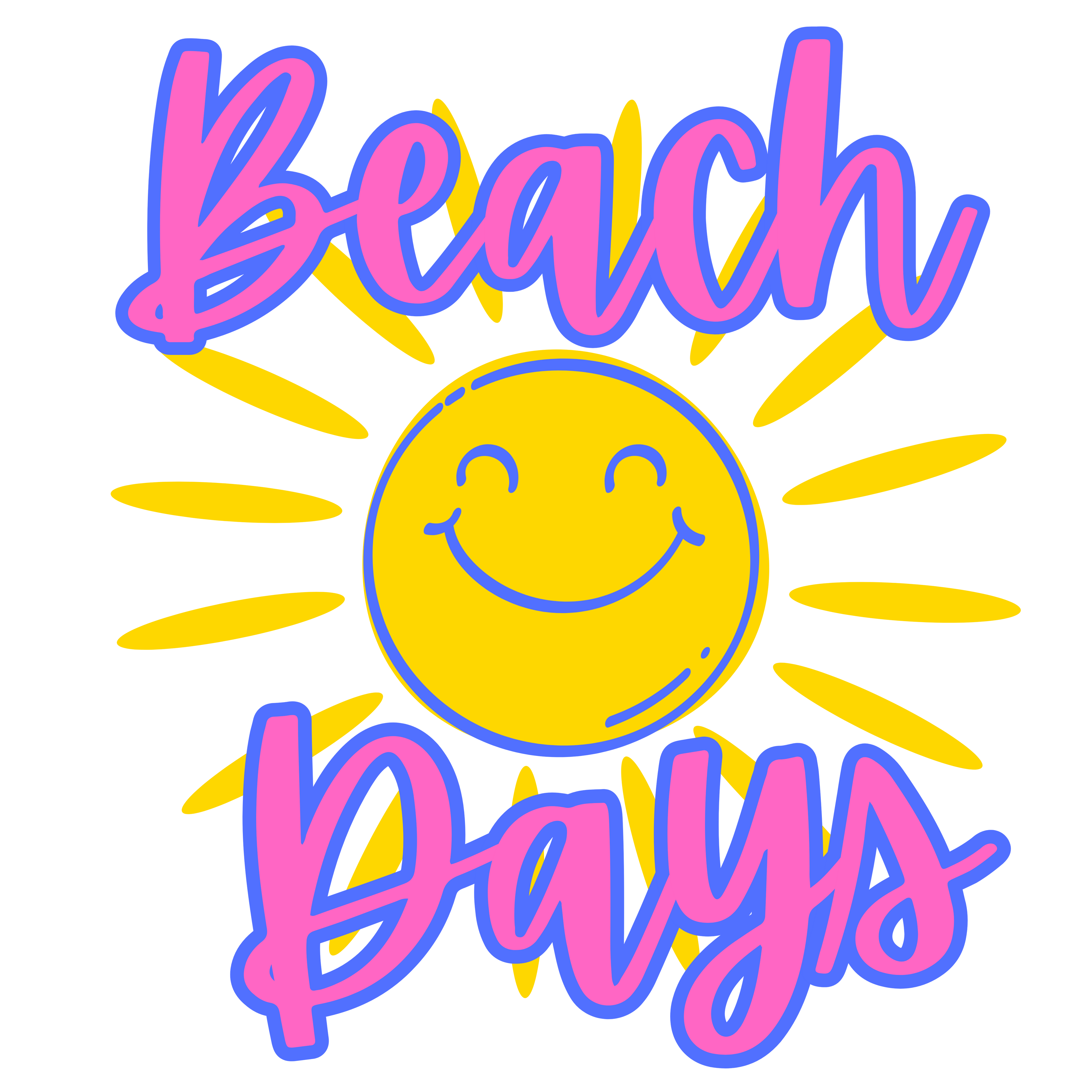 Beach Days Sunny PNG