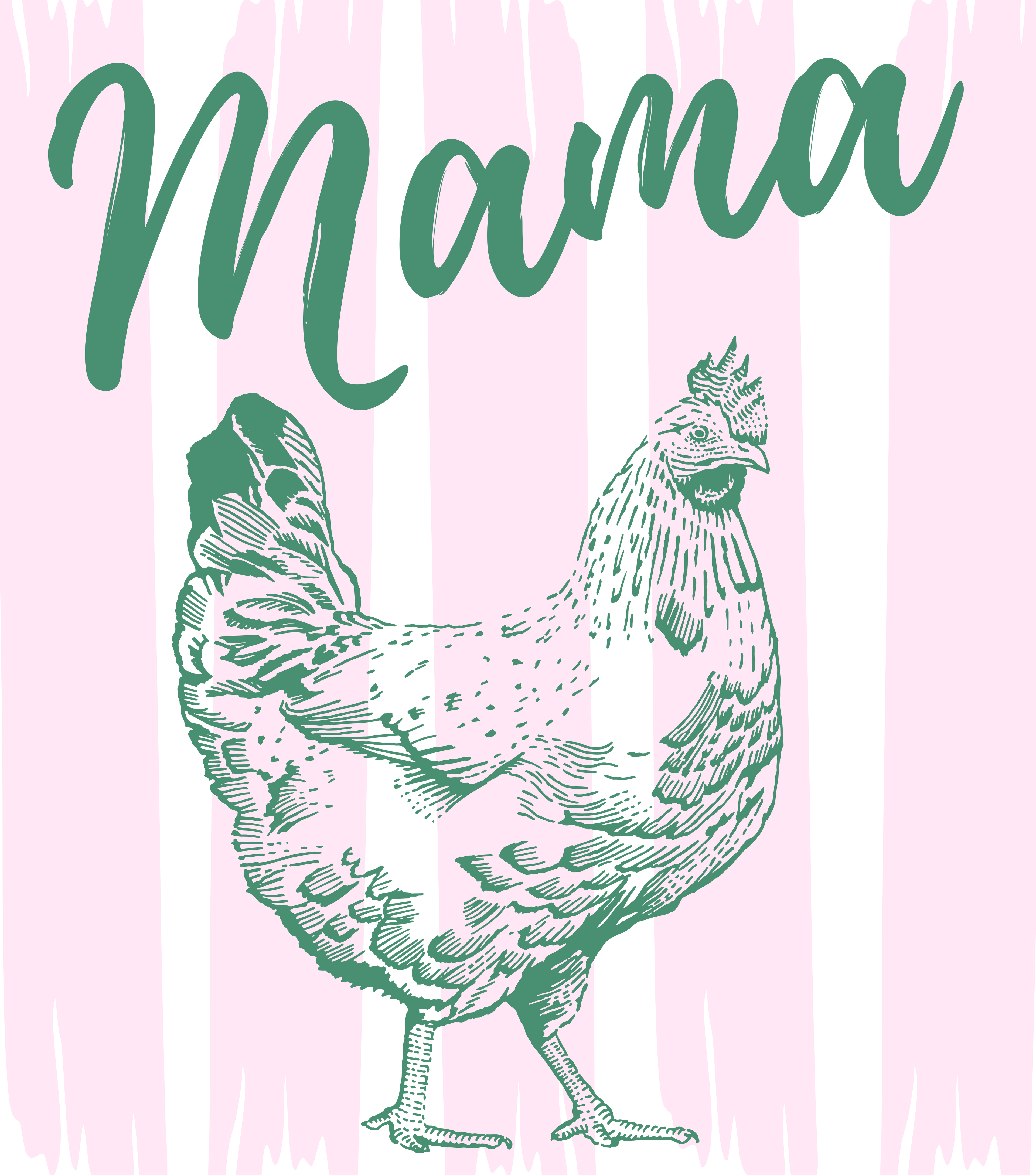 Mama Hen stripes PNG