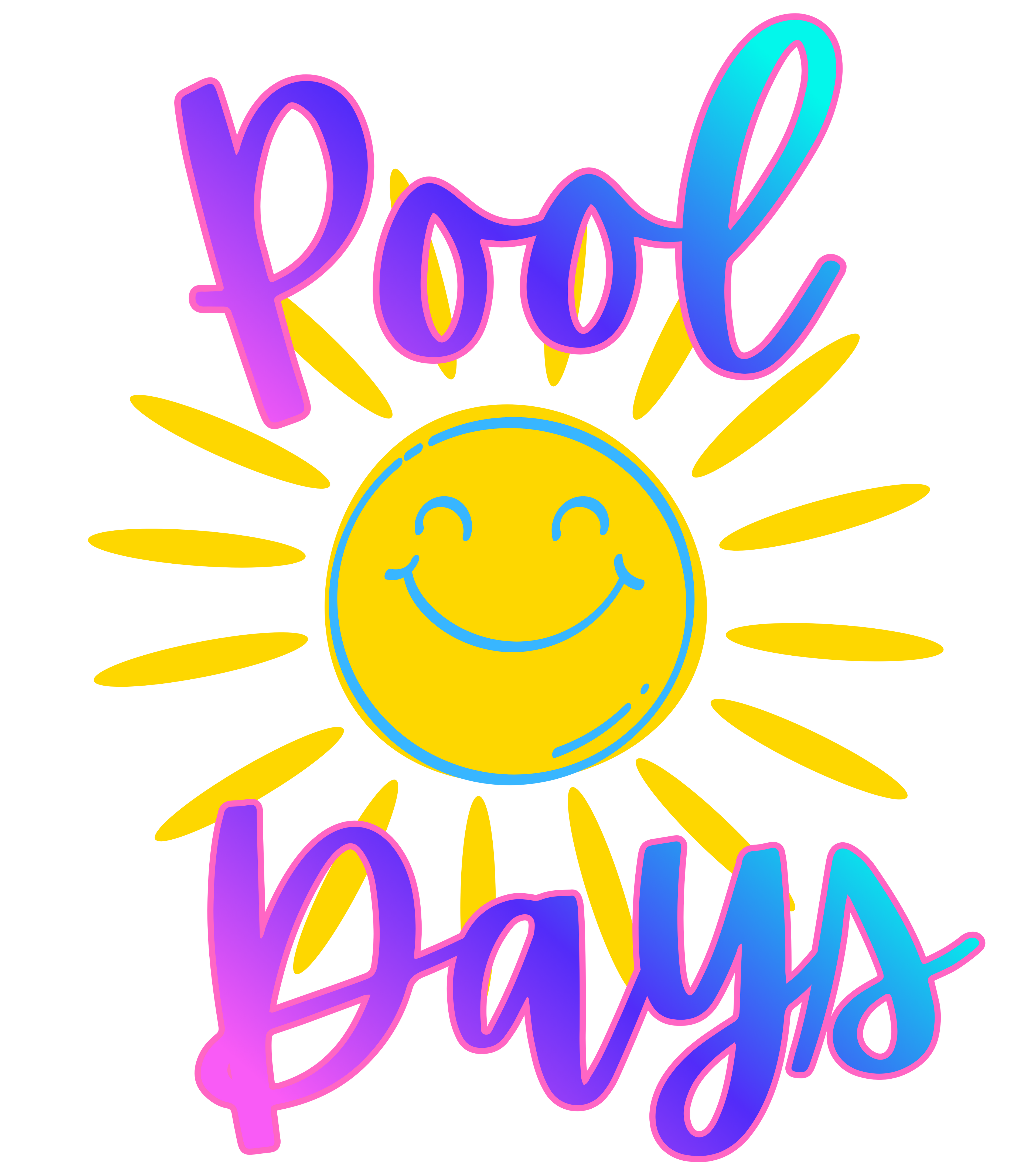 Pool Days Sunny PNG