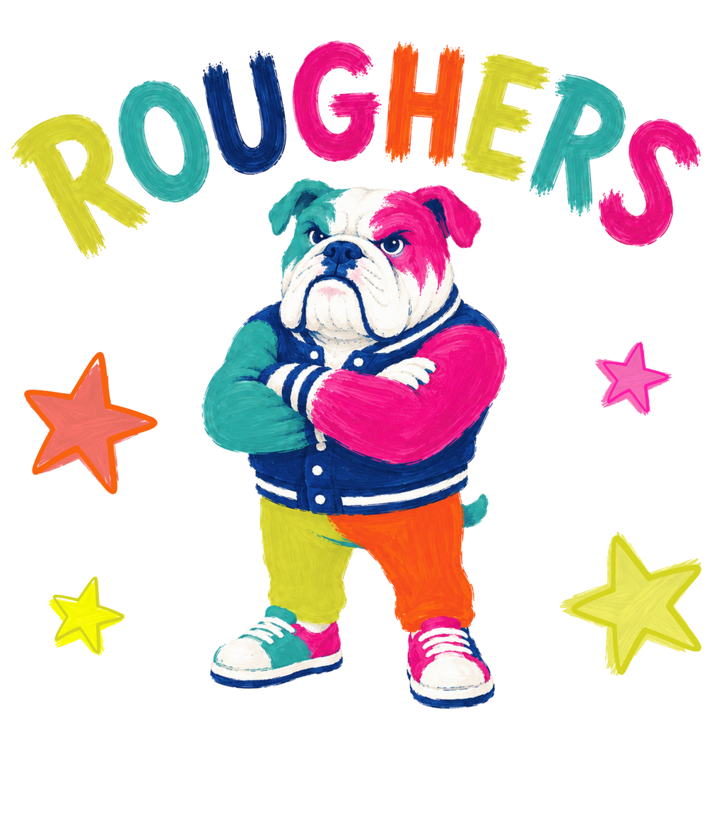 Roughers Dog Mascot PNG Digital Download