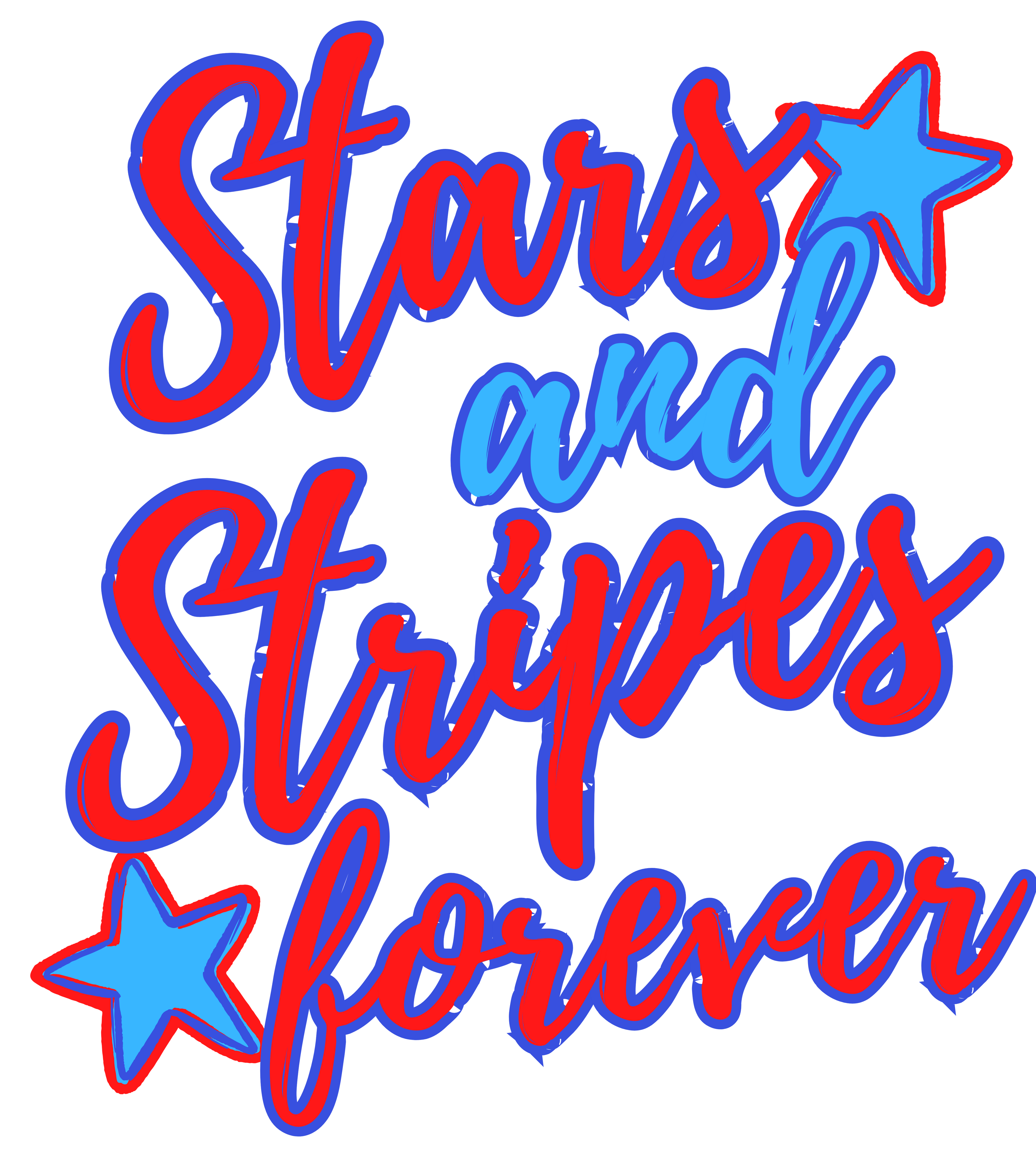 Stars and Stripes Forever 4th of July PNG